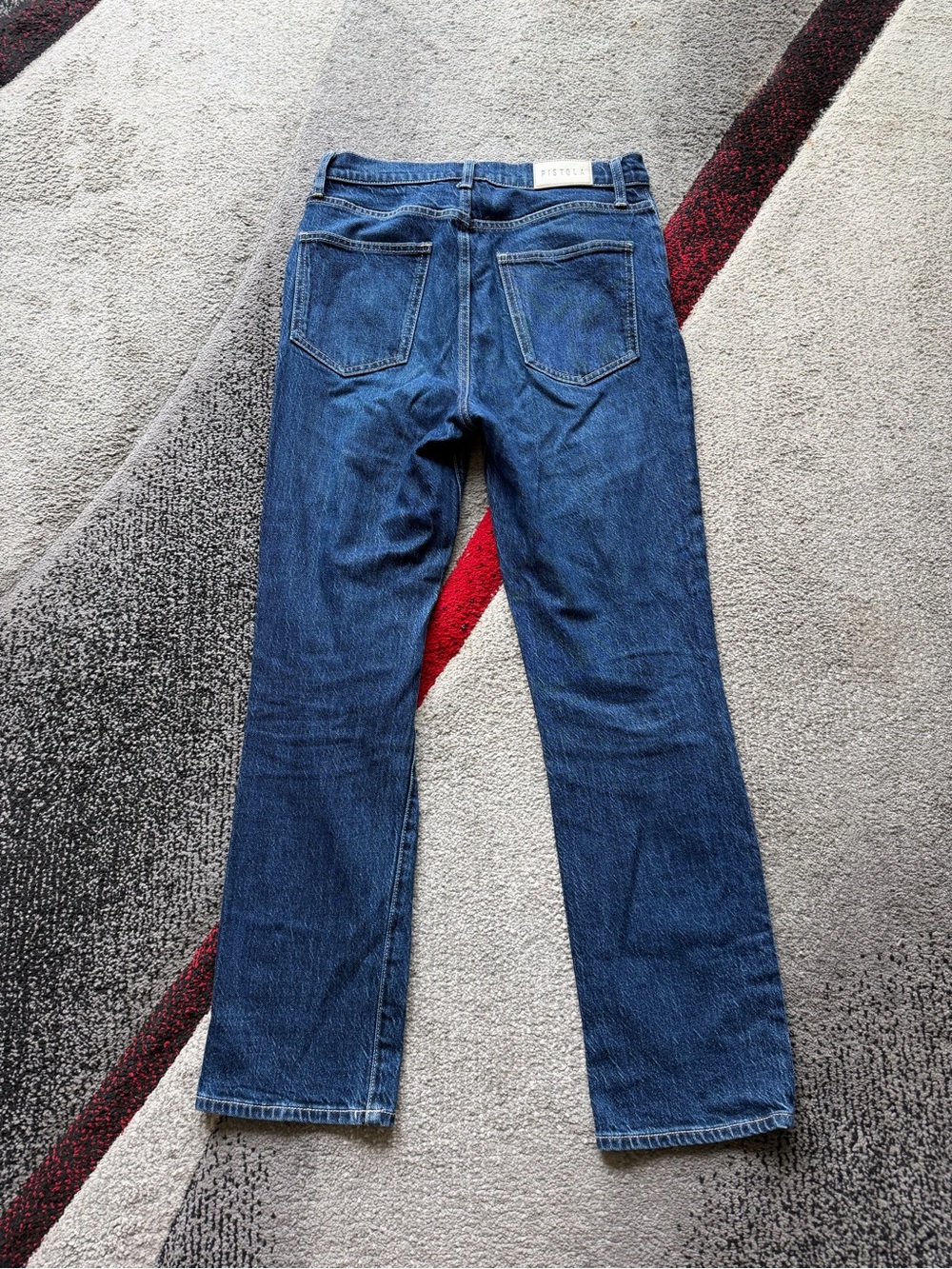 Pistola Bri High Rise Focus Blue Straight Leg Jeans - Picture 5 of 6